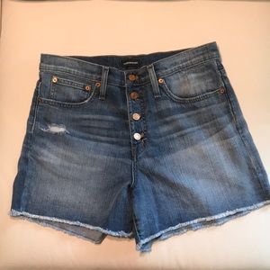 High Rise Jean Shorts
